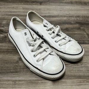 White Leather Converse
